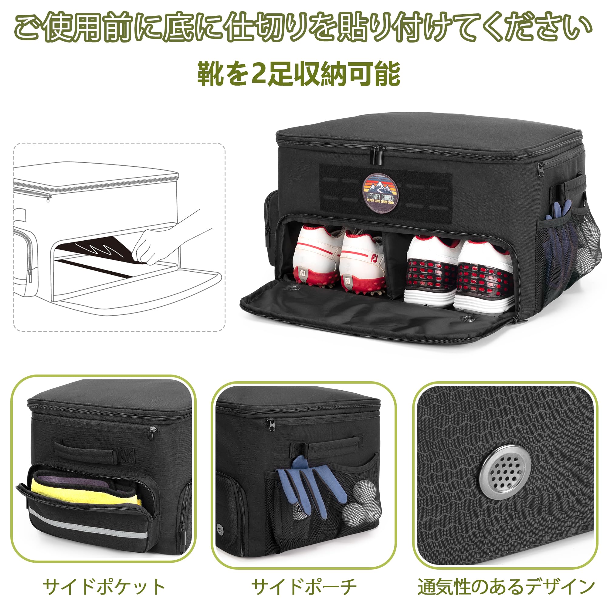 Amazon | GOBUROS ゴルフトランクオーガナイザー ゴルフトランク収納